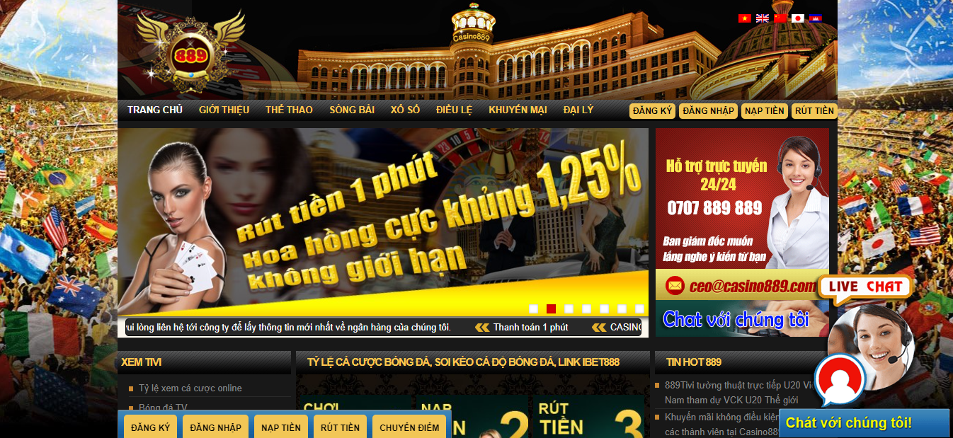 Casino 889 – Nhà cái Casino889: Siêu phẩm cá cược lâu đời bậc nhất